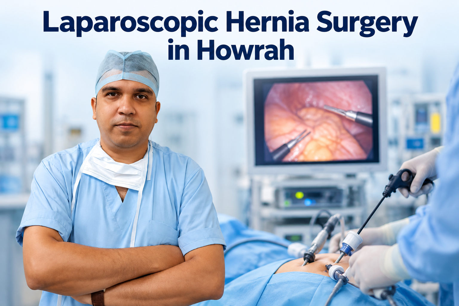 Laparoscopic hernia surgery and hernia surgeon in Howrah